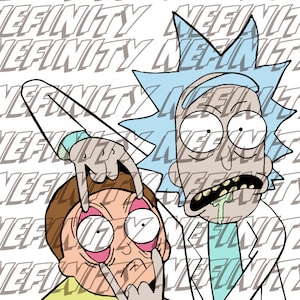 Rick and Morty svg/dxf cut file, Rick and Morty clipart, Rick and Morty dxf, Rick and Morty file for silhouette cameo and circut