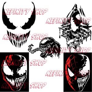 Venom SVG, Venom Clip Art, Venom Cut File, Venom Vektor, Venom Logo Svg, Superheld Svg, Dateien für Silhouette Cameo, Cricut
