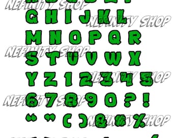 Ninja Turtles font SVG , Ninja Turtle alphabet , cricut font , clip art , Ninja turtles letters and numbers SVG