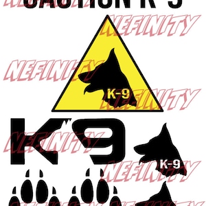 K-9 SVG BUNDLE, K-9 Clip Art, K-9 Schnitt-Datei, K-9 Vektor, K-9 Logo SVG, Hund geschnitten Datei, K-9 Dateien für Silhouette Cameo, Cricut