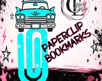 Cadilliac Eldarado, 3D Printed Paperclip Bookmark, Book lovers, PLA Accessory