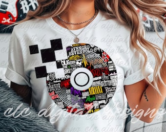 Rock Band Logo Collage, Music Art Design (Digital Download)