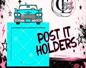 Classic Cadilliac, Post It Holder, Retro Car Design, 3D Print File (STL)
