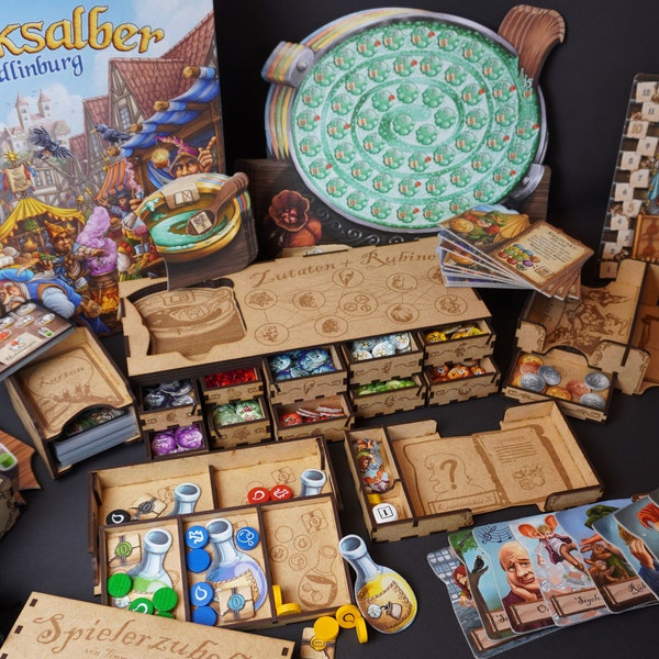 Quacks of Quedlinburg Boardgame Inlay Insert Organizer