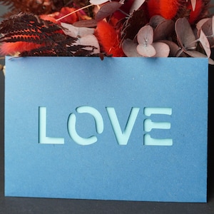 High quality kraft paper envelopes, motif LOVE