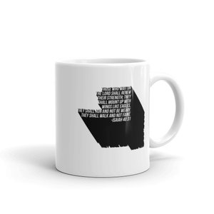 Wait on the Lord, Bible Verse Mug, Scripture Mug, Isaiah 40:31, Coffee Mug, Mug Gift, Gift for Christian Woman, Faith Based Mug