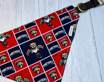 Florida Panthers Dog Bandana | NHL Hockey, Over-the-Collar