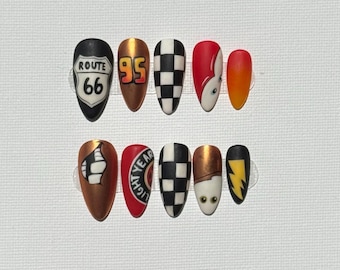 Press Ons | Cars Nails | Cartoon Nails