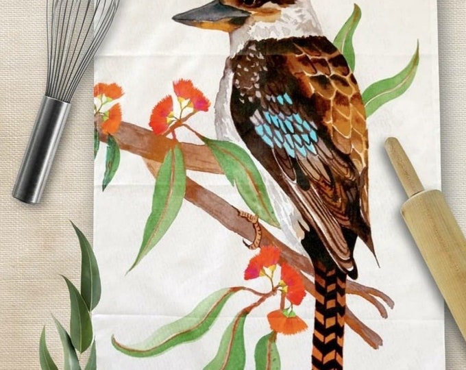 Jocelyn Proust Designer Tea Towel, Australian Native Eucalyptus on