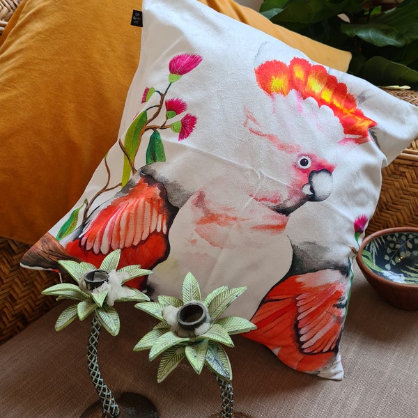 Australian Major Mitchell Australian Bird Series Cushion Cover 45cm x 45cm - New