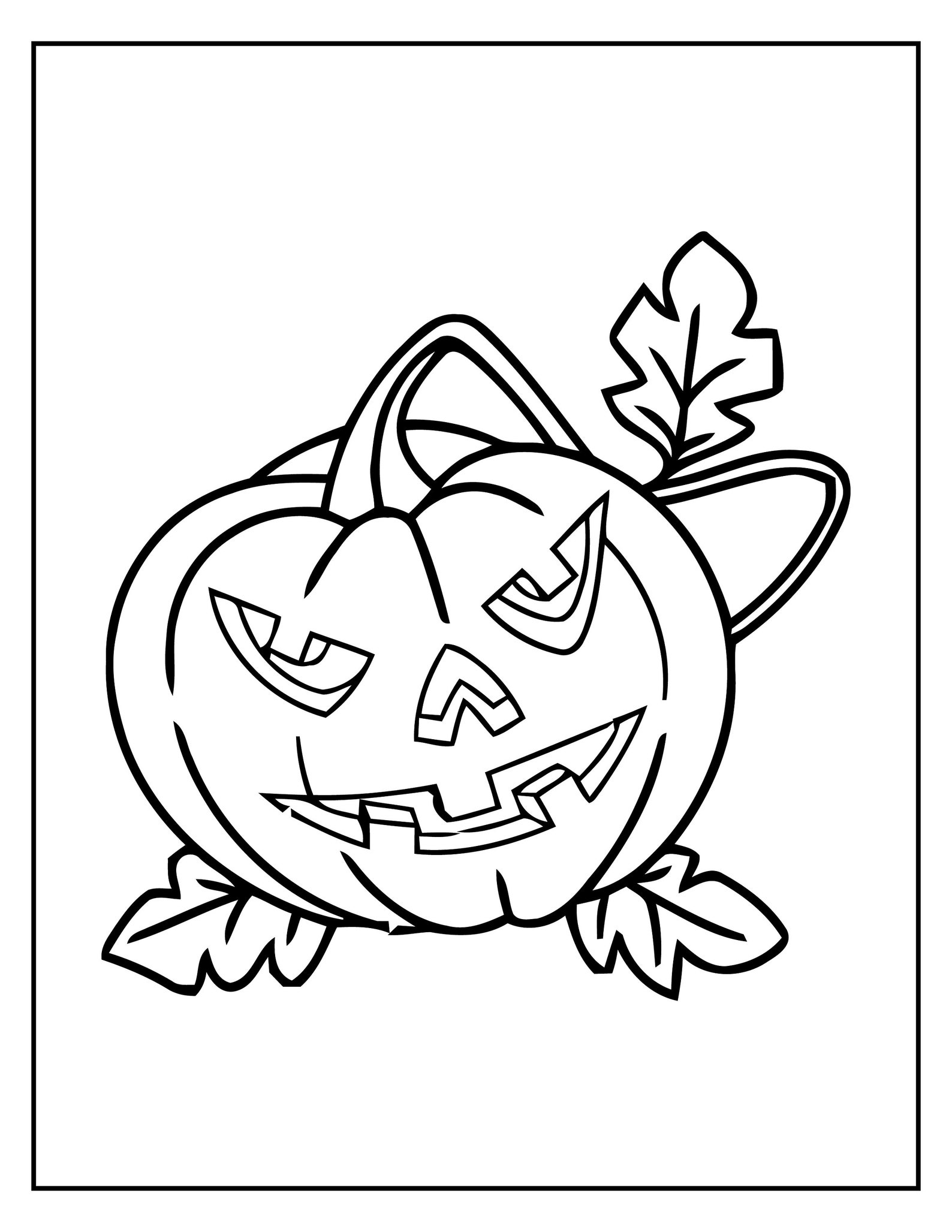 Pumpkins / Jack O'lanterns Coloring 5 Pages Digital - Etsy