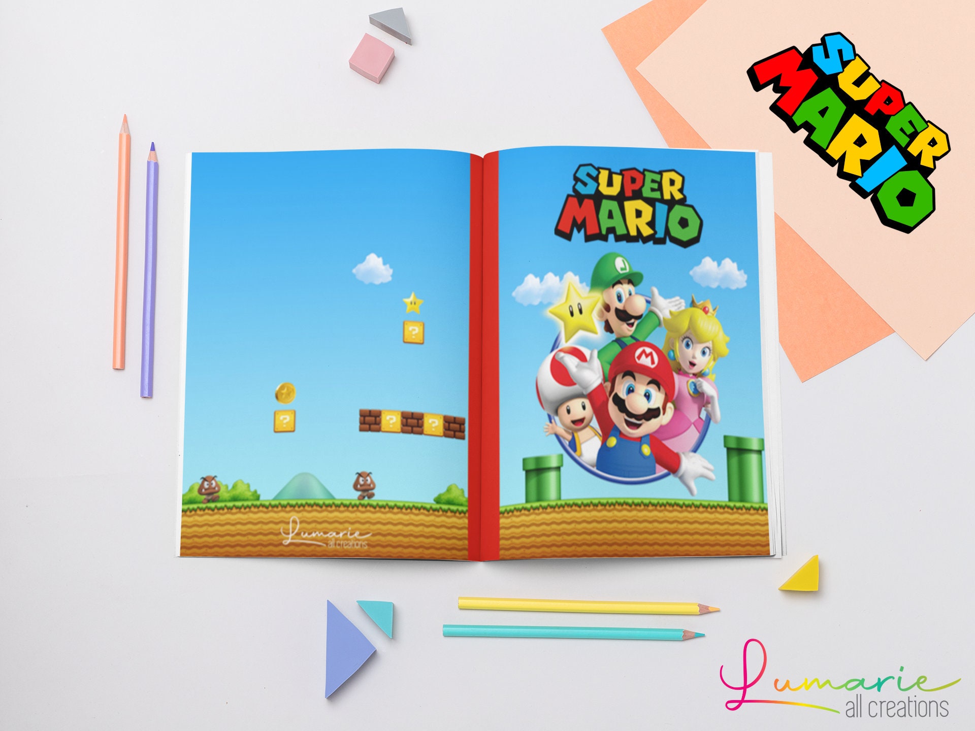 Libro De Colorear super Mario 