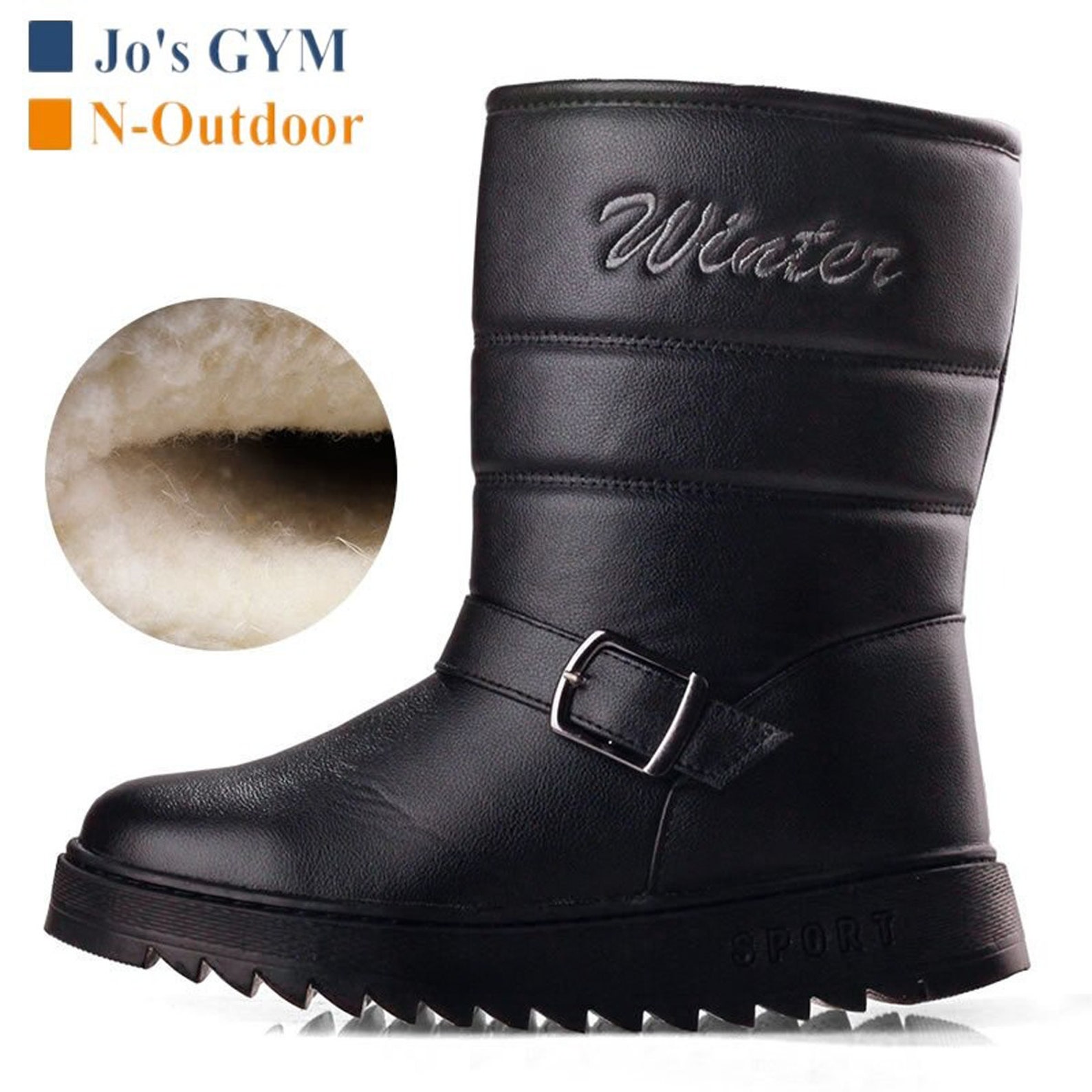 non slip snow boots