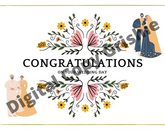 Indian Wedding Card | Etsy