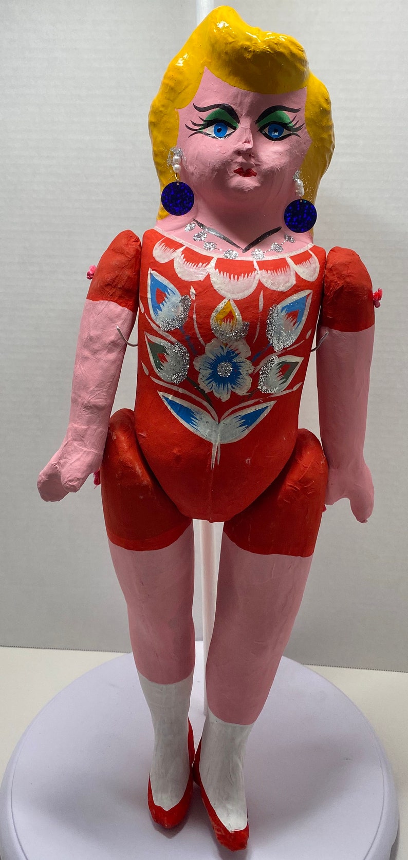 Paper Mache Doll / Muñeca De Carton Etsy