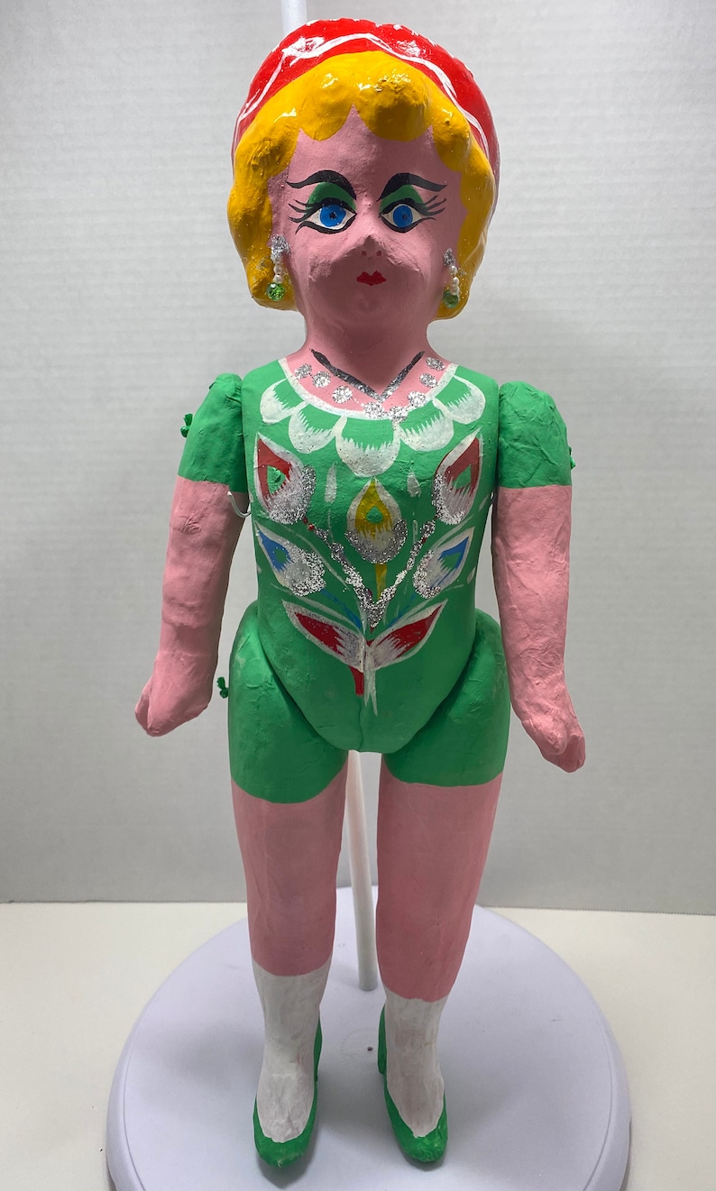 Paper Mache Doll / Muñeca De Carton Etsy