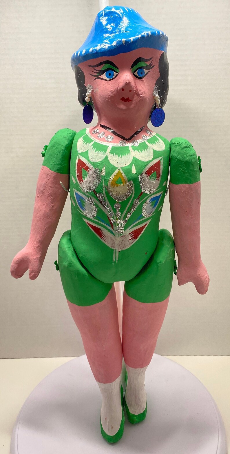 Paper Mache Doll / Muñeca De Carton Etsy