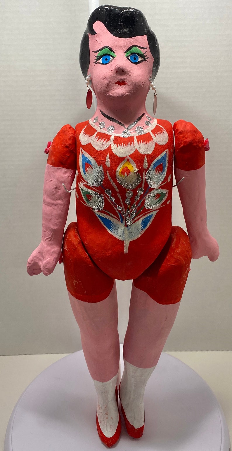 Paper Mache Doll / Muñeca De Carton Etsy