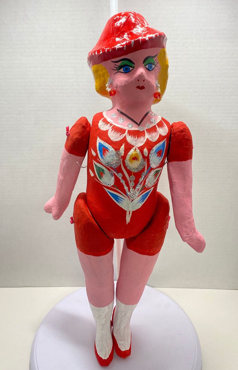 Paper Mache Doll / Muñeca De Carton Etsy