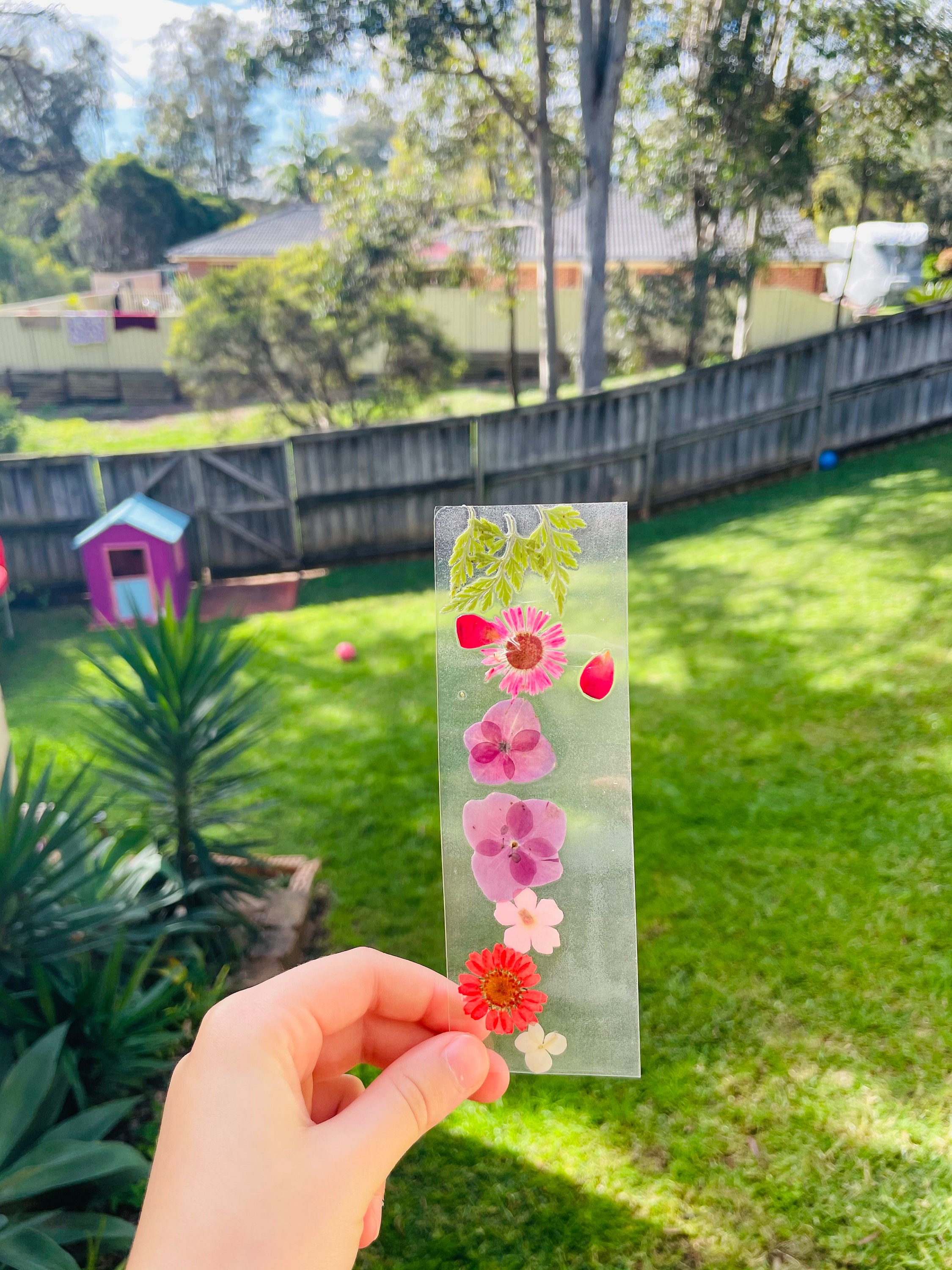 Pressed Flower Bookmark Laminated Flowers Real Dried Flowers Etsy UK