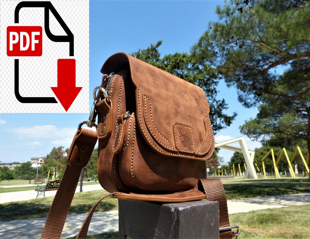 Leather Crossbody Bag Sewing Pattern: DIY Shoulder Bag (A4 Print) - Etsy