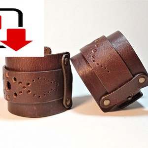 Leather Cuff Bracelet Digital Pattern