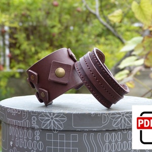 Two leather bracelets digital patterns