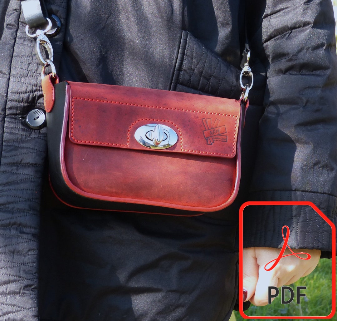 Leather Mini Crossbody Bag Pattern: DIY Template (PDF Download) - Etsy