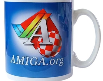 AMIGA.org Drinking Mug (Blue) New from Amiga Kit