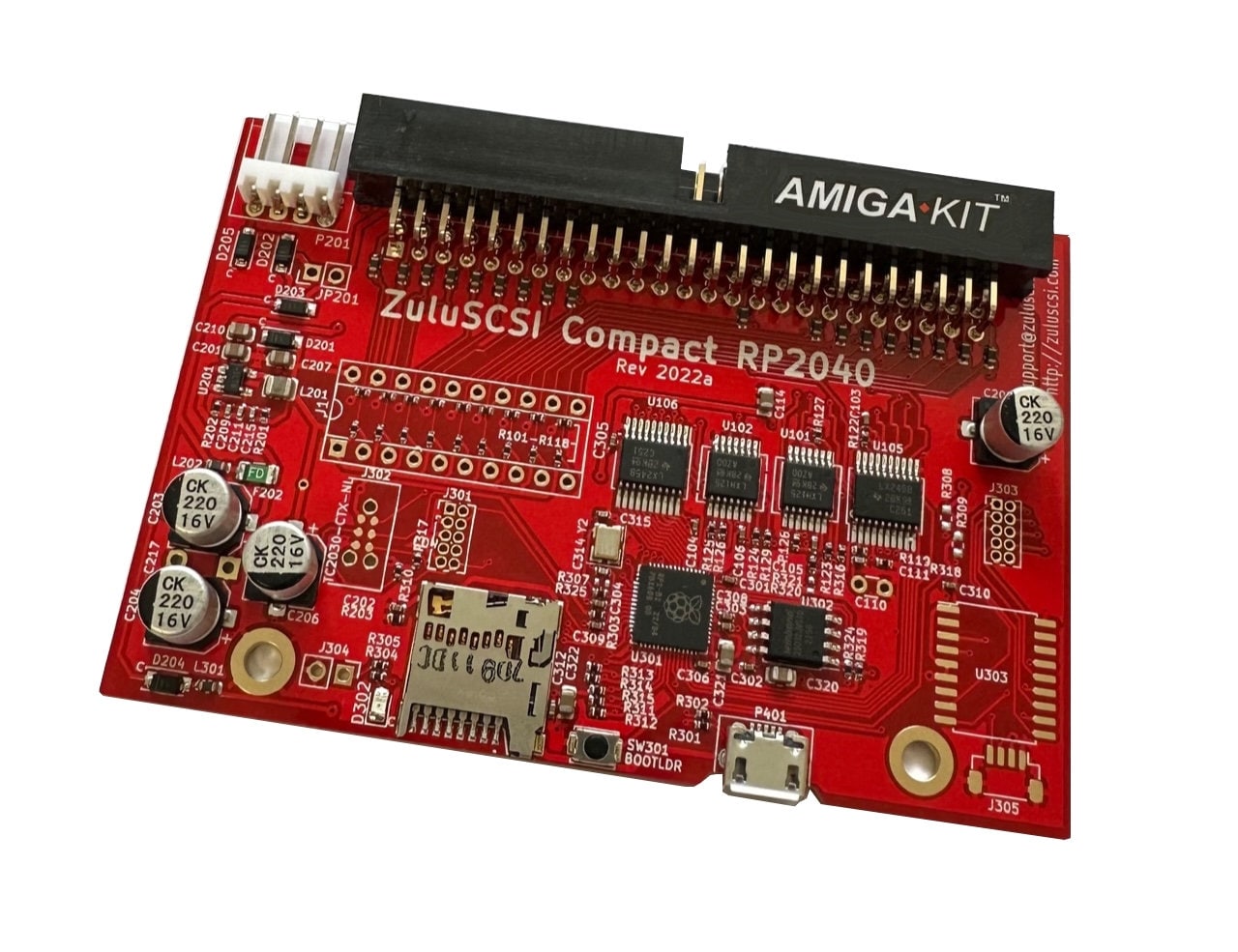 ZuluSCSI RP2040 Compact - SCSI to Micro SD Adapter - 50-pin