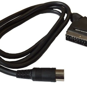 Commodore 64 / 128 / Vic 20 Scart Audio Video TV Cable AV C64 C128