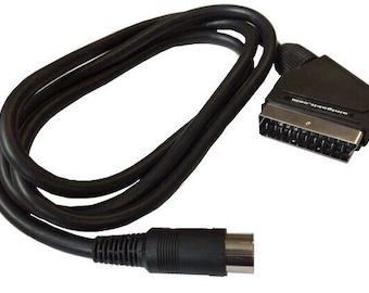Commodore 64 / 128 / Vic 20 Scart Audio Video TV Cable AV C64 C128