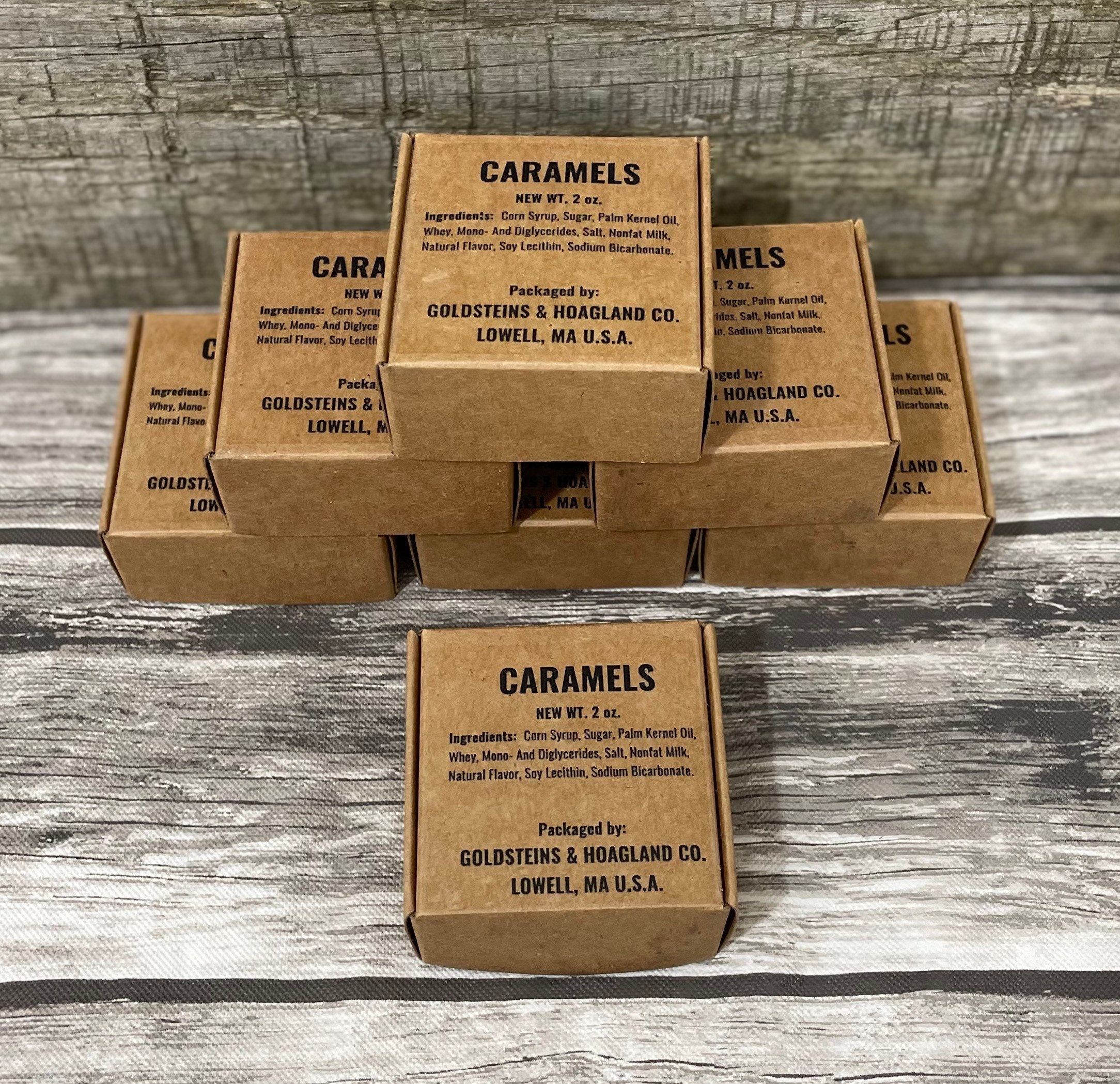 WWII Reproduction Ration Caramel Box WW2 Candy Repro 1940's ration Kit Refills Re-enactment Edible