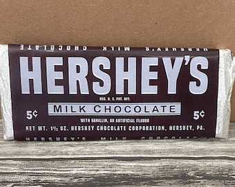WWII Reproduction Hershey&#39;s Chocolate Bar WW2 Candy Bar Repro 1940&#39;s ration chocolate Re-enactment kit Edible