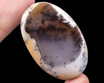 Fantastic Quality 100% Natural Dendrite Opal Agate Cabochon Gemstone 60 Ct. Oval Shape 43X28X6 MM Loose Gemstone For Making Jewelry CO- 4657