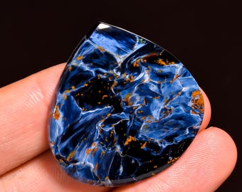 Stunning Top Grade Quality 100% Natural Pietersite Heart Shape Cabochon Loose Gemstone For Making Jewelry 42 Ct. 36X34X5 mm CO-179