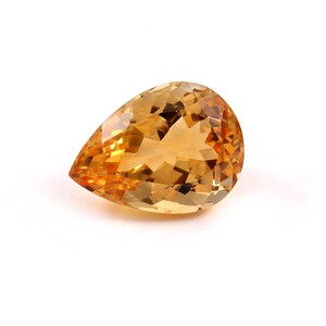 100% Natural AAA+ Golden Citrine Faceted Gemstone Pear Shape 16X12X9 MM, 10 Carat Loose Gemstone For Making Jewelry CO- 1006