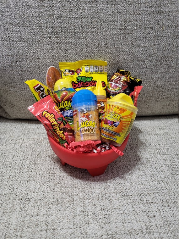 Spicy Bowl Mexican Candy Gift Basket With Reusable Salsa Bowl | Etsy