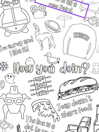 Friends TV Show Coloring Pages, Printable Coloring Sheets, Instant Download, Relaxation