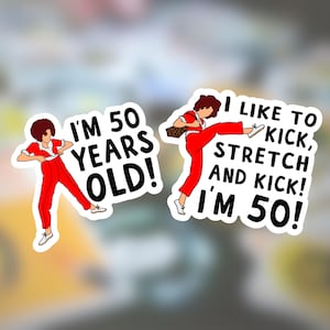 Sally O'Malley 50th Birthday Sticker Pack - I'm 50!