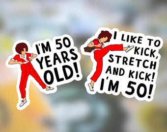 Sally O'Malley 50th Birthday Sticker Pack - I'm 50!