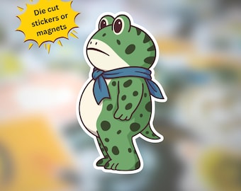 Portland Frog Sticker or Magnet: Empathy & Critical Thinking, Resistance