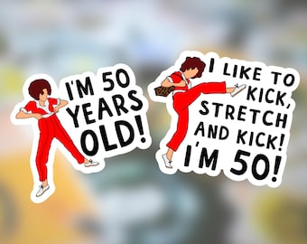 Sally O'Malley 50th Birthday Sticker or Magnet: SNL Gag Gift