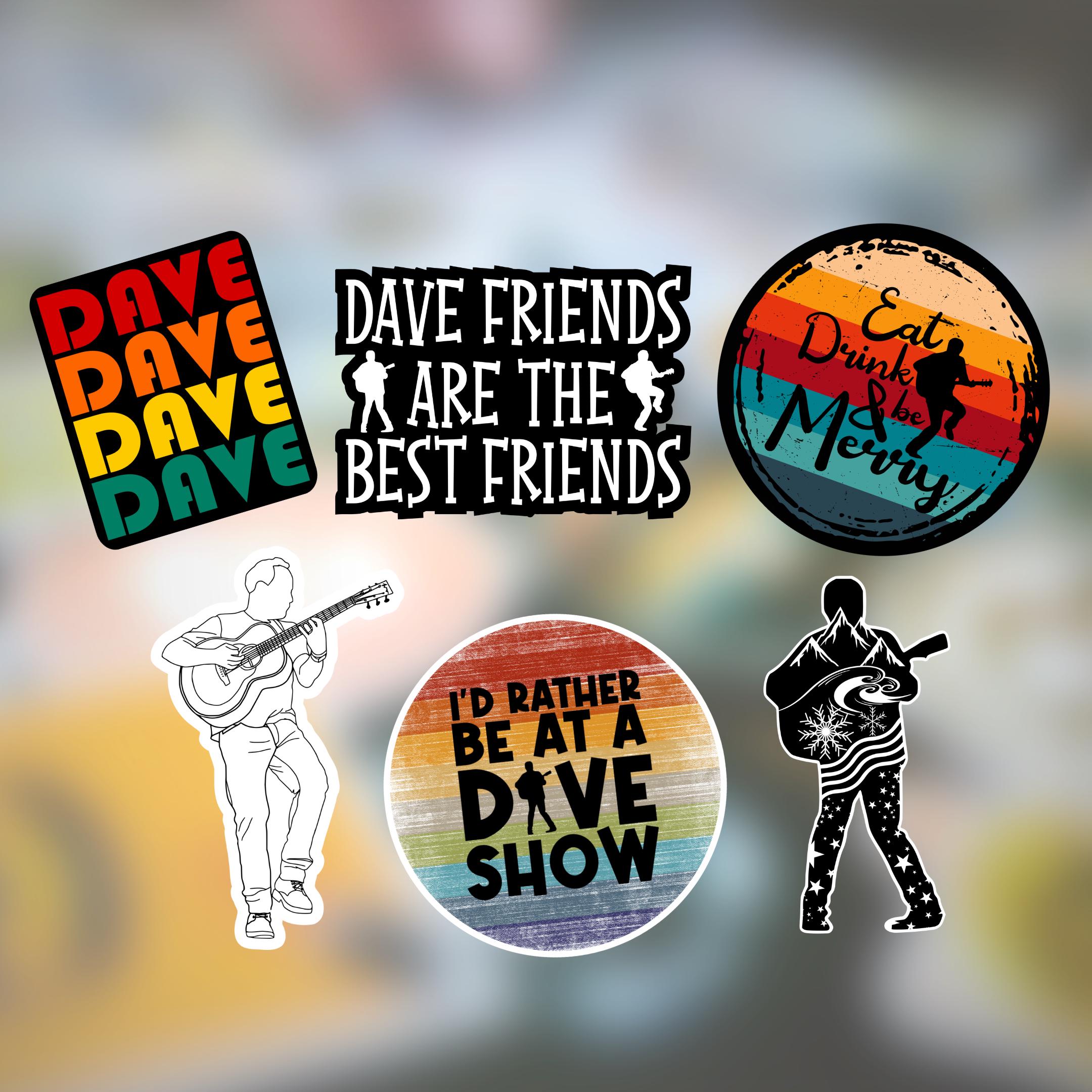 Dave Magnets & Stickers: Handmade Fan Art, 6-pack - Etsy