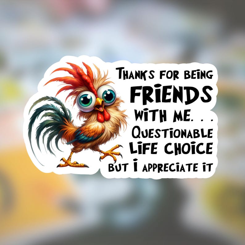 Funny Friends Stickers or Magnets: Sarcastic Humor - Etsy