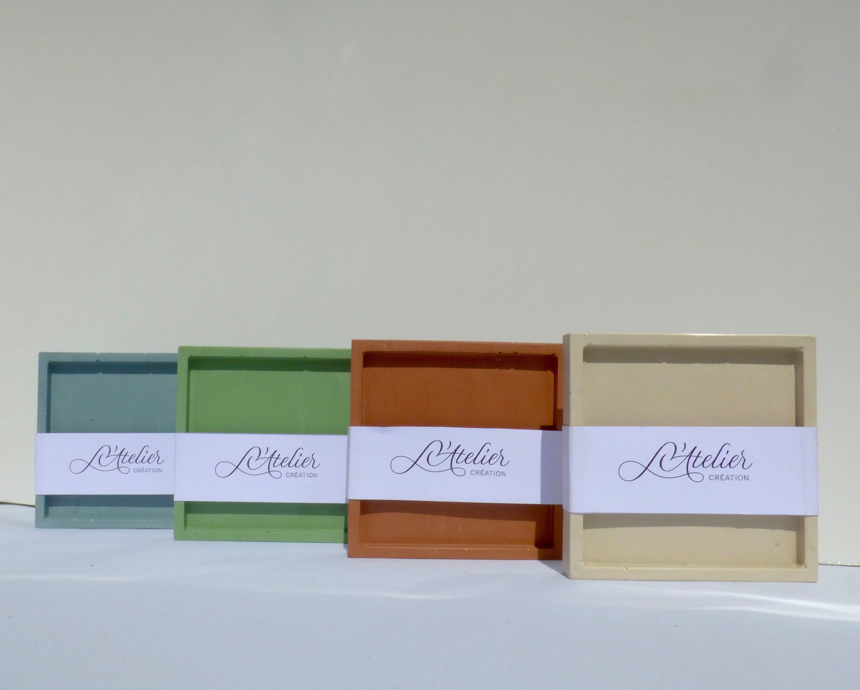 Plateau Carré Jesmonite