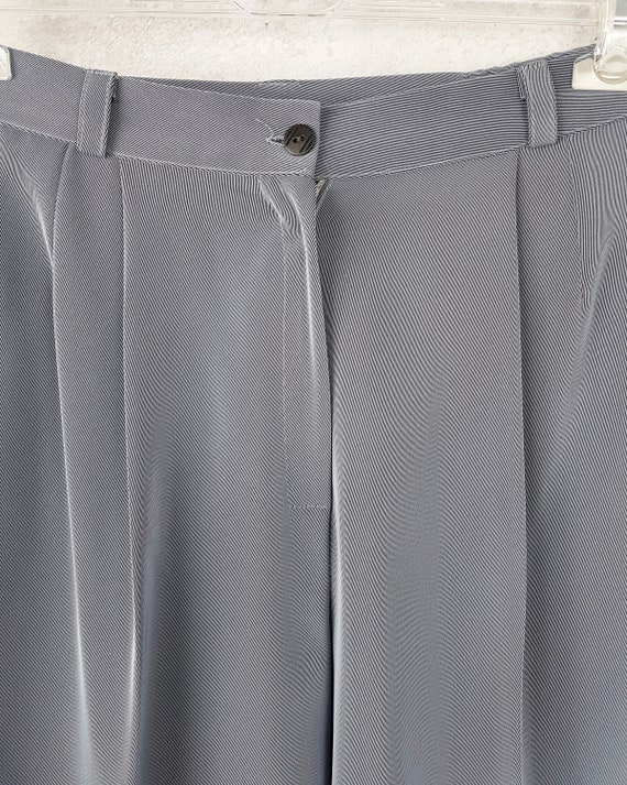 Blue pants with a crease, Size M, Vintage dress p… - image 4