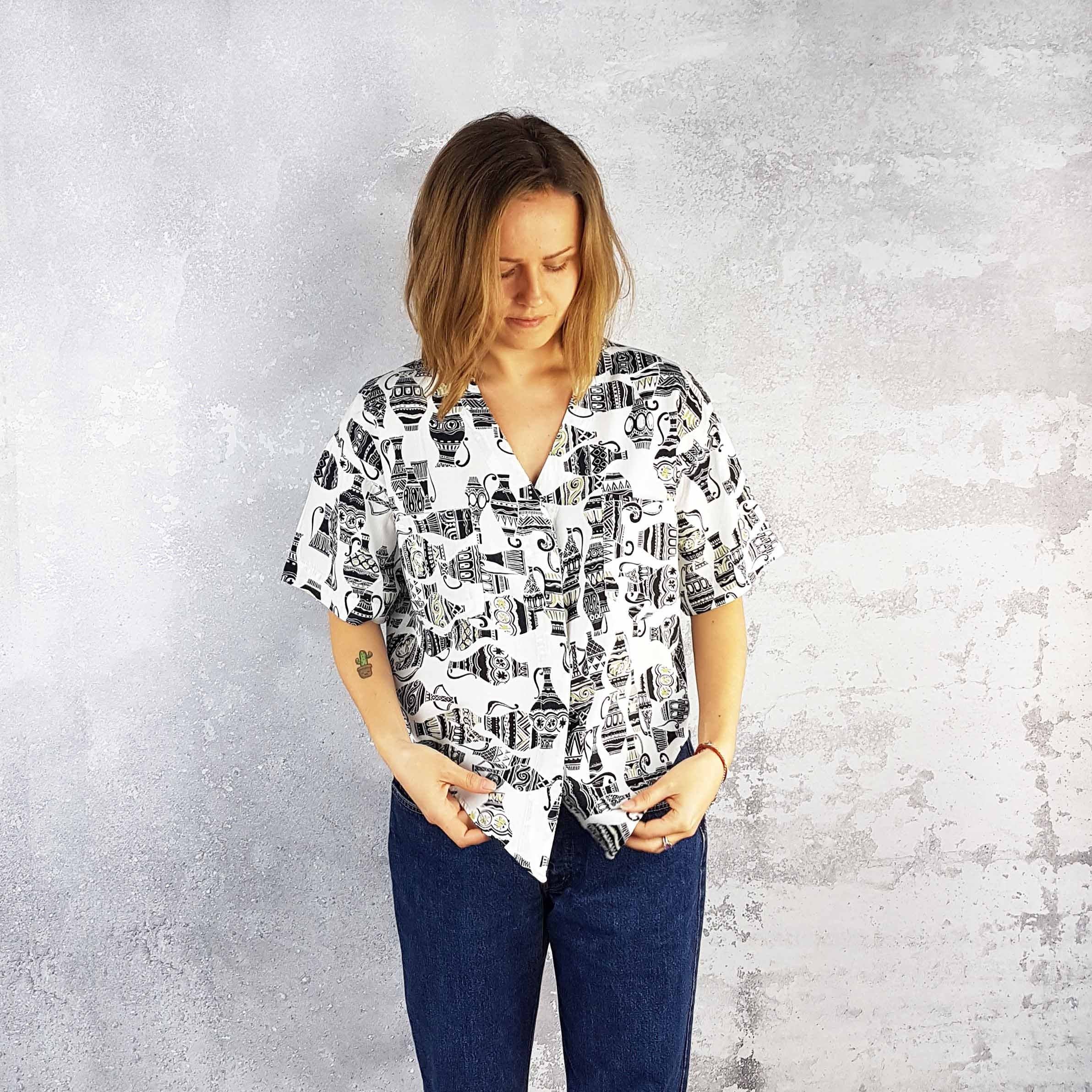 Black Summer Blouse - Etsy