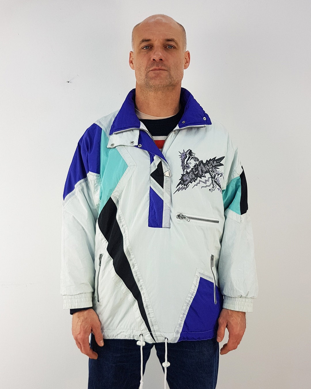 Ski Jacket, 80's Ski Pullover, Size L/XL, Graffiti Style Print, Vintage Street Wear, Vtg Winter Clothes, Y2K Fashion - Etsy Ski Jacket, 80's Ski Pullover, Size L/XL, Graffiti Style Print, Vintage Street Wear, Vtg Winter Clothes, Y2K Fashion - Etsy