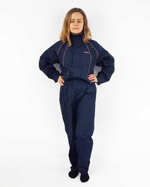 Ski jumpsuit, ski suit, Size S, Navy blue vintage… - image 2